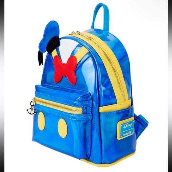 NWT Loungefly Disney Metallic Donald Duck 90th anniversary backpack - Picture 3 of 5